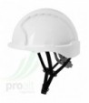 Casco de seguridad blanco con visera