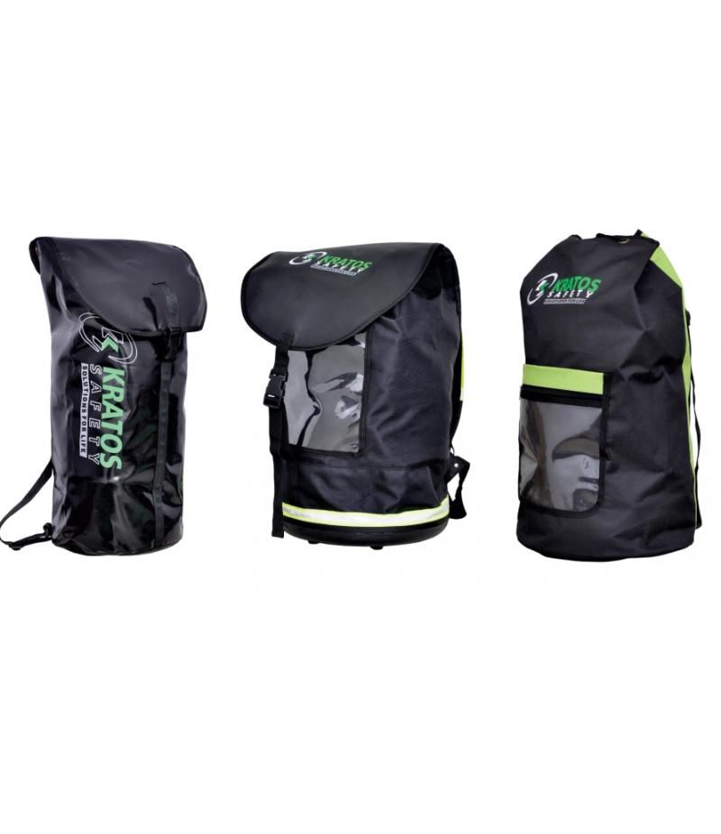 Mochila cilíndrica para trabajos en altura