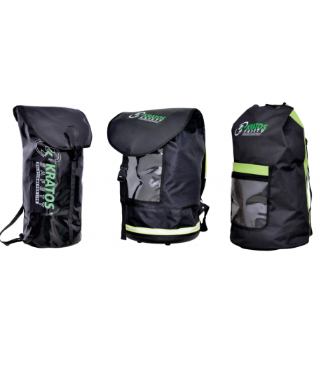 Mochila cilíndrica para trabajos en altura